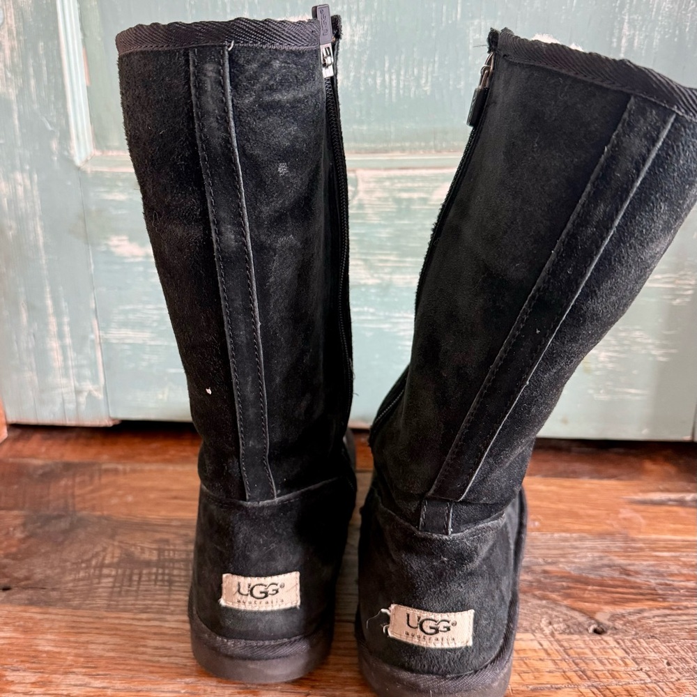 Tall Ugg Black Boots Size 8